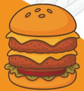 Ilustración de hamburguesa del menú Humo